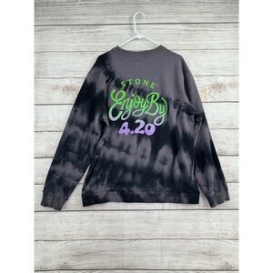 Stone Brewing Enjoy by 4.20 Tie Dye Crewneck Sweatshirt Mens 2XL Gray